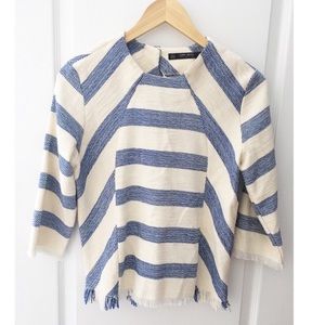 Zara striped 3/4 top